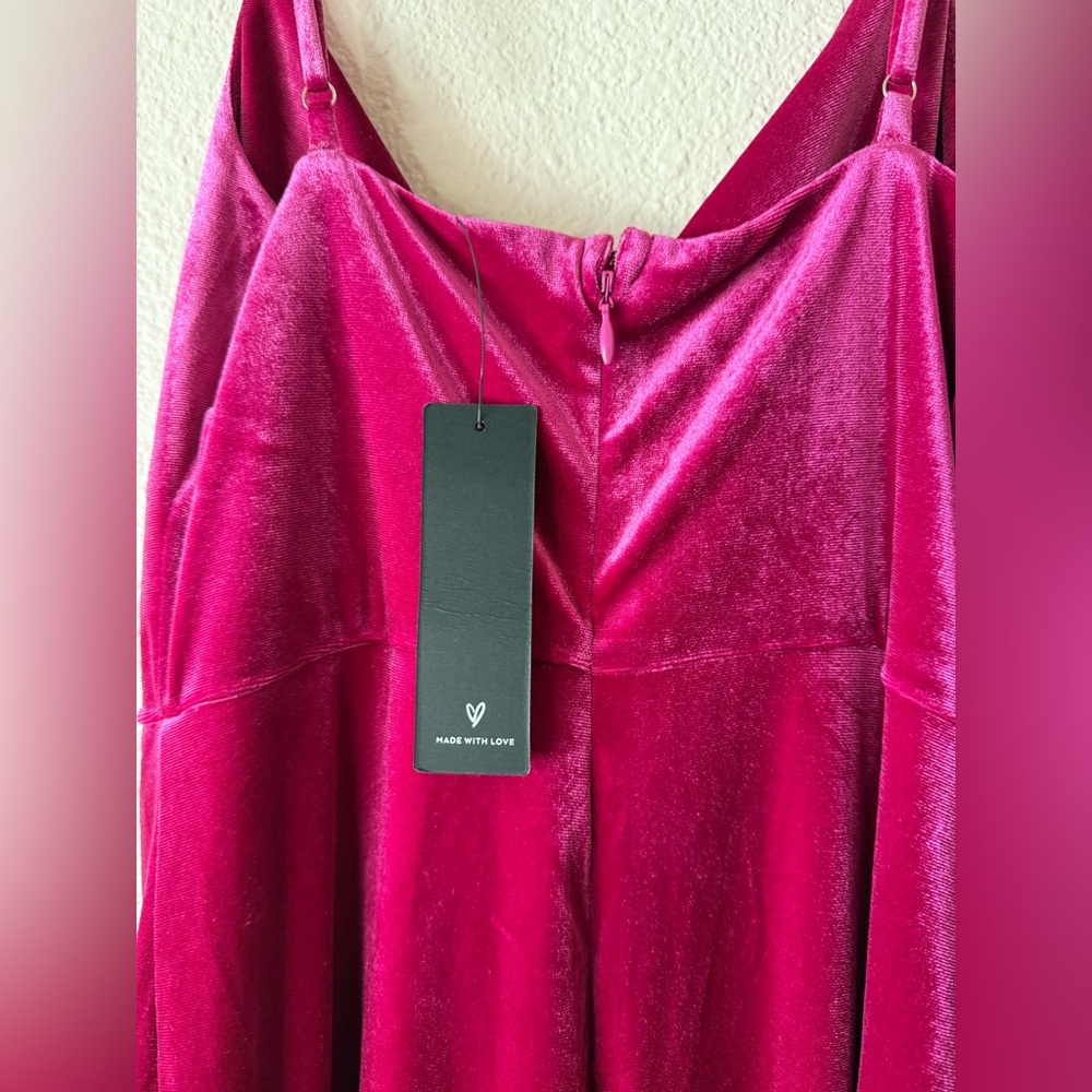 Lulu's Pink Satin Maxi Dress - Picture 11 of 12